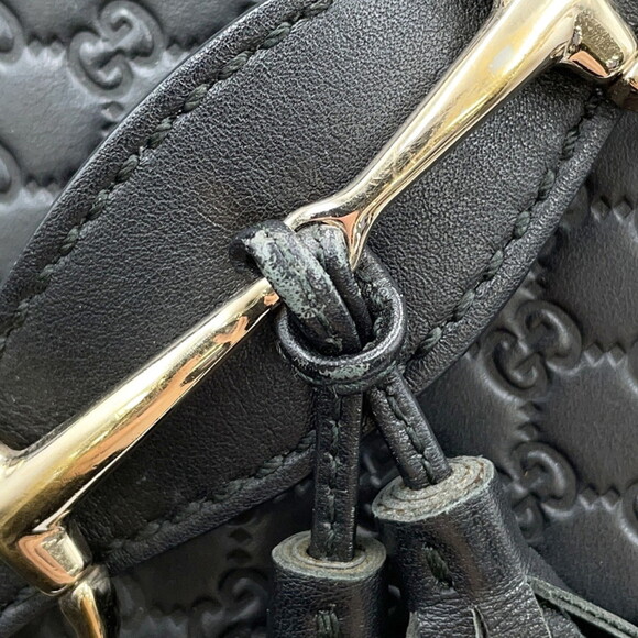 GUCCI Authentic Black Leather Shoulder Bag - Picture 7 of 16